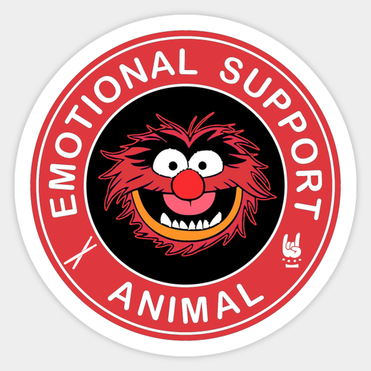 Muppets Emotional Support Animal - Muppets - Sticker