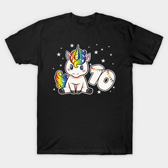 10th Birthday Unicorn 10 Years Old Girl Rainbow - 10th Birthday - T-Shirt