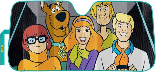 Plasticolor 003951R01 Warner Bros. Scooby-Doo Group Accordian Sunshade for Car Truck