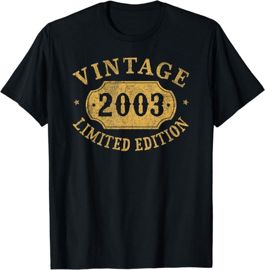 20 years old 20th Birthday Anniversary Best Limited 2003 T-Shirt