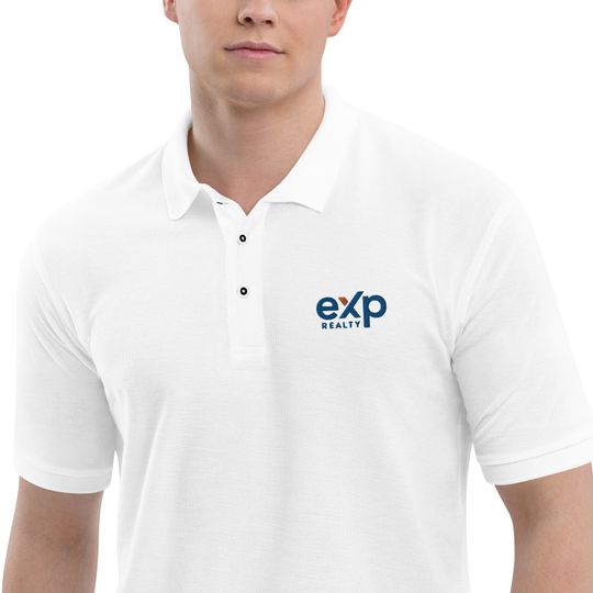eXp Realty Premium Embroidered Polo Shirt, eXp Realty Polo Shirt, Embroidered Real Estate Polo