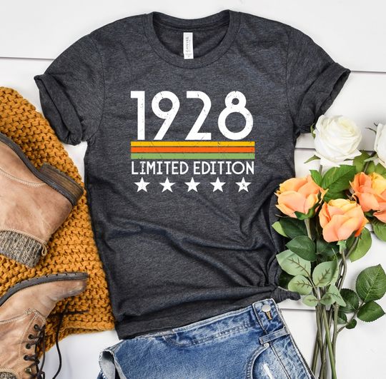 95th Birthday Tshirt  Vintage 1928 Shirt  95th Birthday Gift
