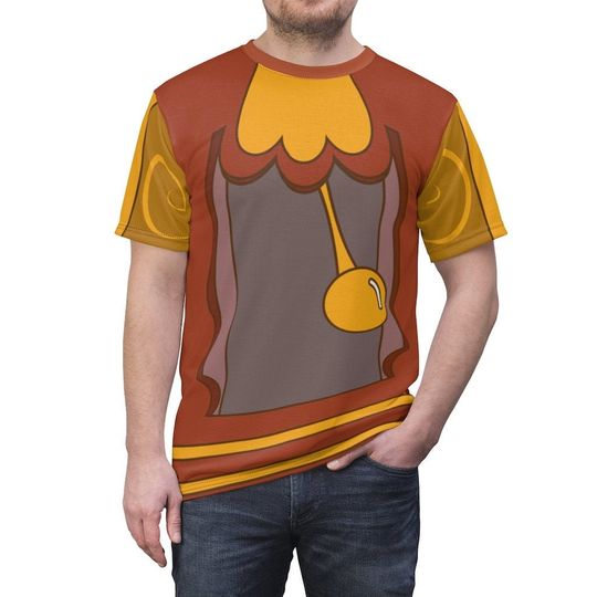 Cogsworth Shirt, Beauty and the Beast Costume 3D tshirt