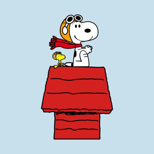 Snoopy Pilot Airplane - Snoopy - T-Shirt