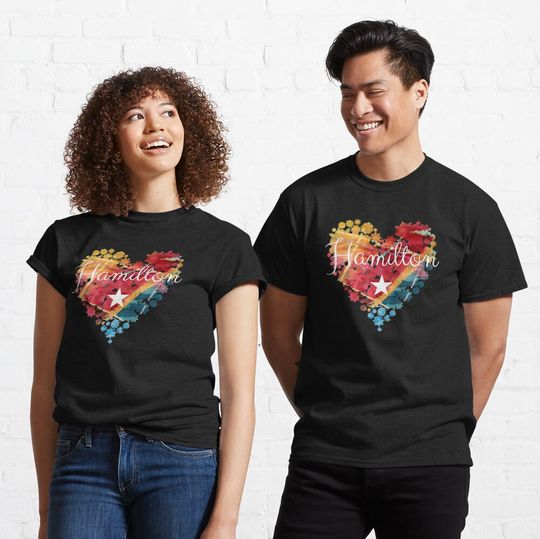 I Love Hamilton Heart | Gift Merchandise for Fans T-Shirt