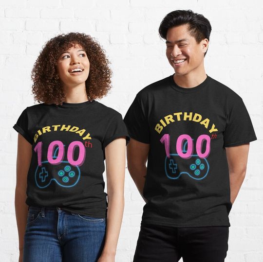 100th Year Old Birthday Gamer for Boys T-Shirt