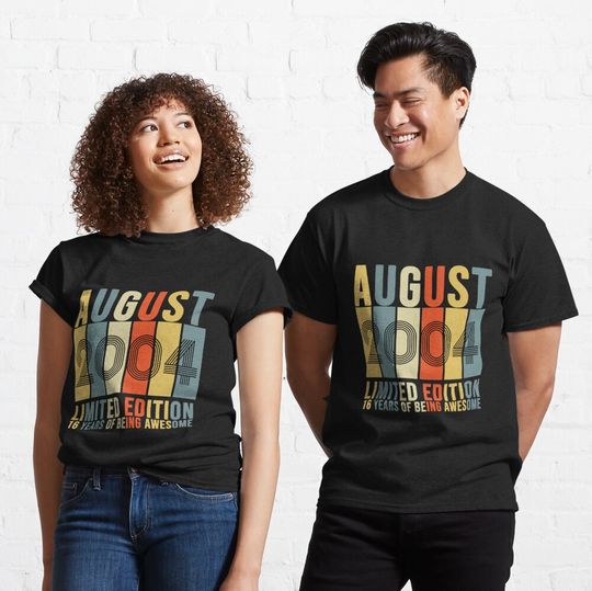 Camiseta Regalo De Cumpleaños Divertido Del 16 De Agosto para Hombre Mujer
