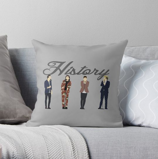 One Direction Throw Pillow