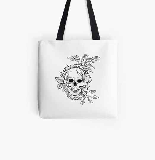 Flower Skull Bag
