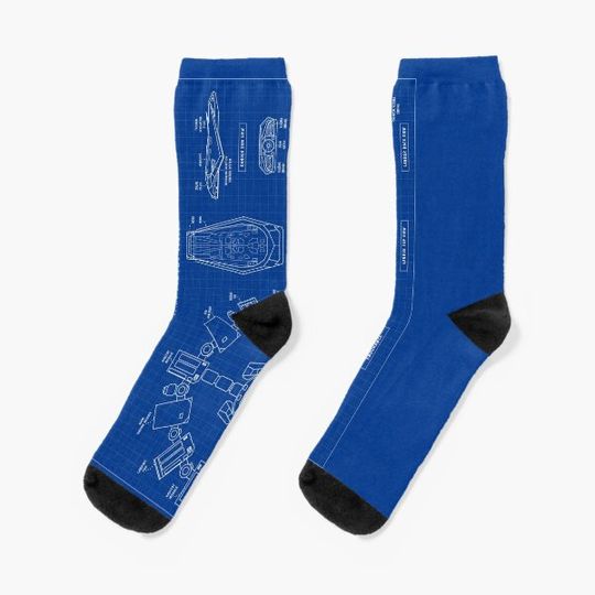 Interstellar Blueprint Socks