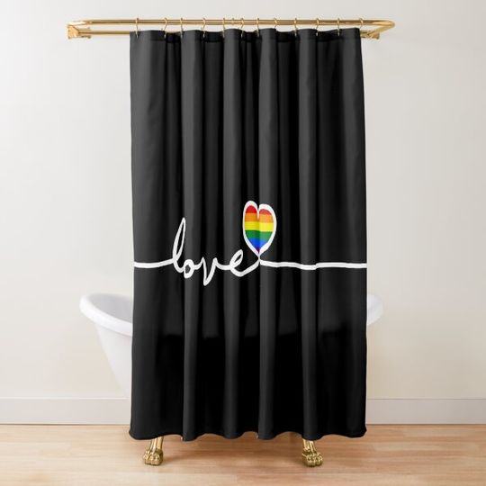 LGBT Love Shower Curtain