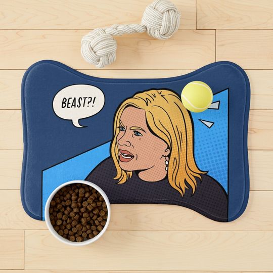 Maybe she would have calmed down a bit- Pet Bowls Mat