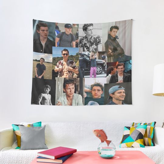 Tom Holland collage Tapestry