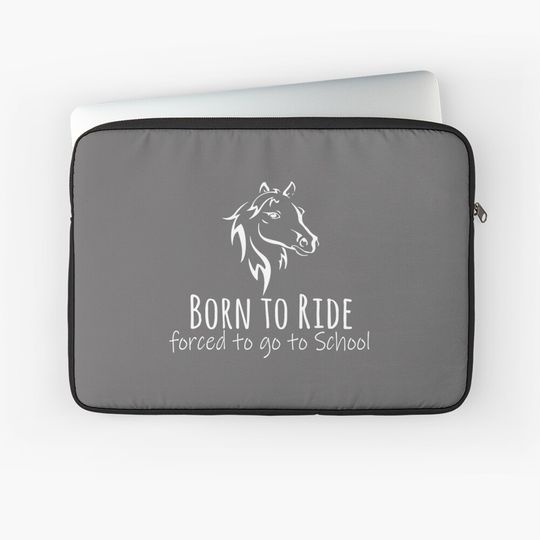 Top Horse Love Born to Ride Girl Design Laptop Sleeve