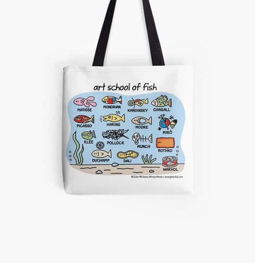 art school of fish Bag