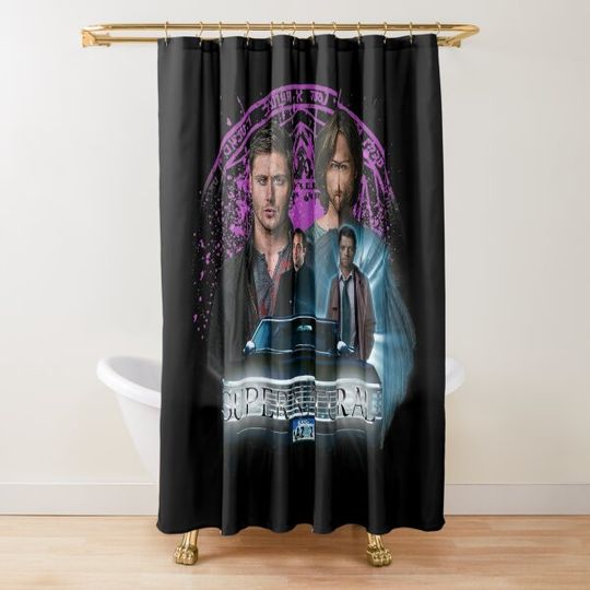 Supernatural The Roads Journey Shower Curtain