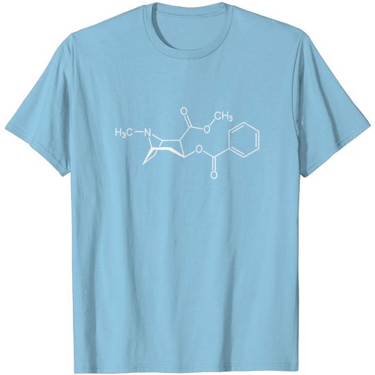 Structure Of Cocaine C17H21NO4 Chemical T Shirt