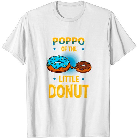 Poppo Of The Little Donut Gender Reveal Baby Shower Party T-Shirt
