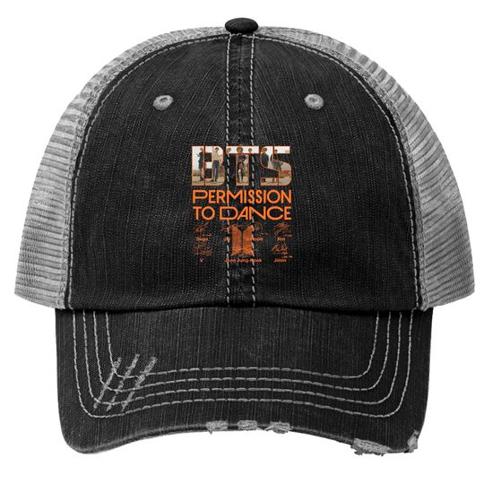 BT Permission To Dance Signatures Trucker Hat Trucker Hats Long Sleeve SweatTrucker Hat Hoodie Customize