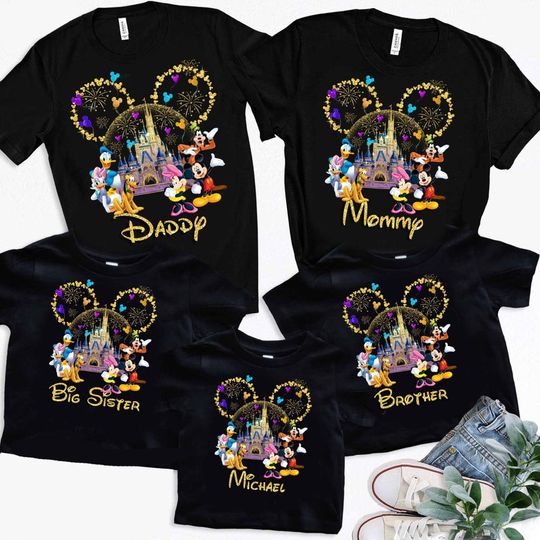 Personalized Disney Family Disney Mickey Minnie Disneyworld Shirt 2023, Vintage Disneyland Shirt