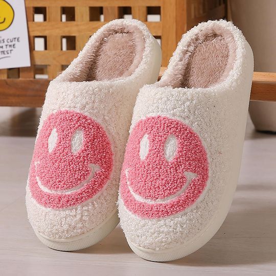 cute-smiley-face-slippers-unisex-fluffy-and-cozy-smile-face-slippers