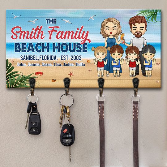 beach-house-where-family-go-to-become-friends-personalized-key-hanger-key-holder-gift-for-couples-husband-wife