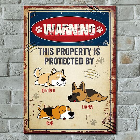 warning-this-property-is-protected-funny-personalized-dog-metal-sign