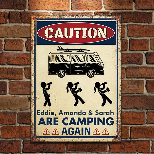 caution-sign-for-campers-personalized-camping-metal-sign