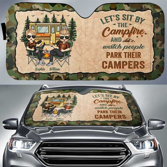 let-s-sit-by-the-campfire-personalized-auto-sunshade-gift-for-couples-camping-lovers