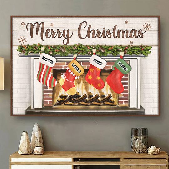 merry-christmas-with-family-personalized-horizontal-poster