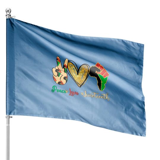 peace-love-juneteenth-house-flag