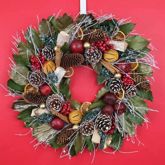 pomegranate-citrus-spice-wreath-handmade-wreath