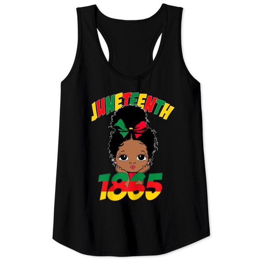 juneteenth-celebrating-1865-cute-black-girls-kids-tank-tops