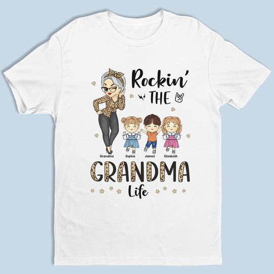 rocking-the-grandma-life-family-personalized-custom-unisex-t-shirt