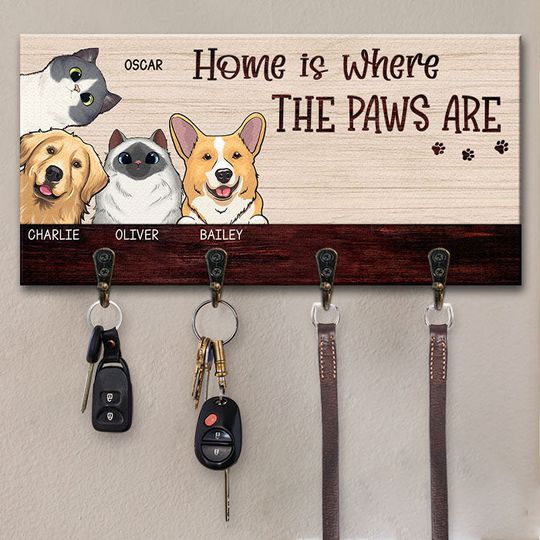 home-is-where-the-paws-are-dog-amp-cat-personalized-custom-key-hanger-key-holder-gift-for-pet-lovers-pet-owners