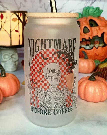 skeleton-nightmare-before-coffee-halloween-16oz-frosted-glass