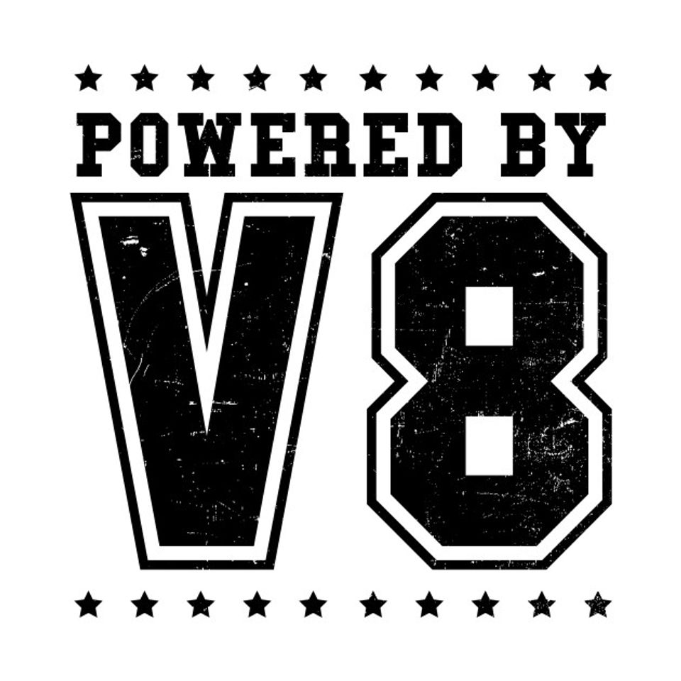 V8 Engine Shirt | Powered By V8 Gift - V8 Engine - T-Shirt