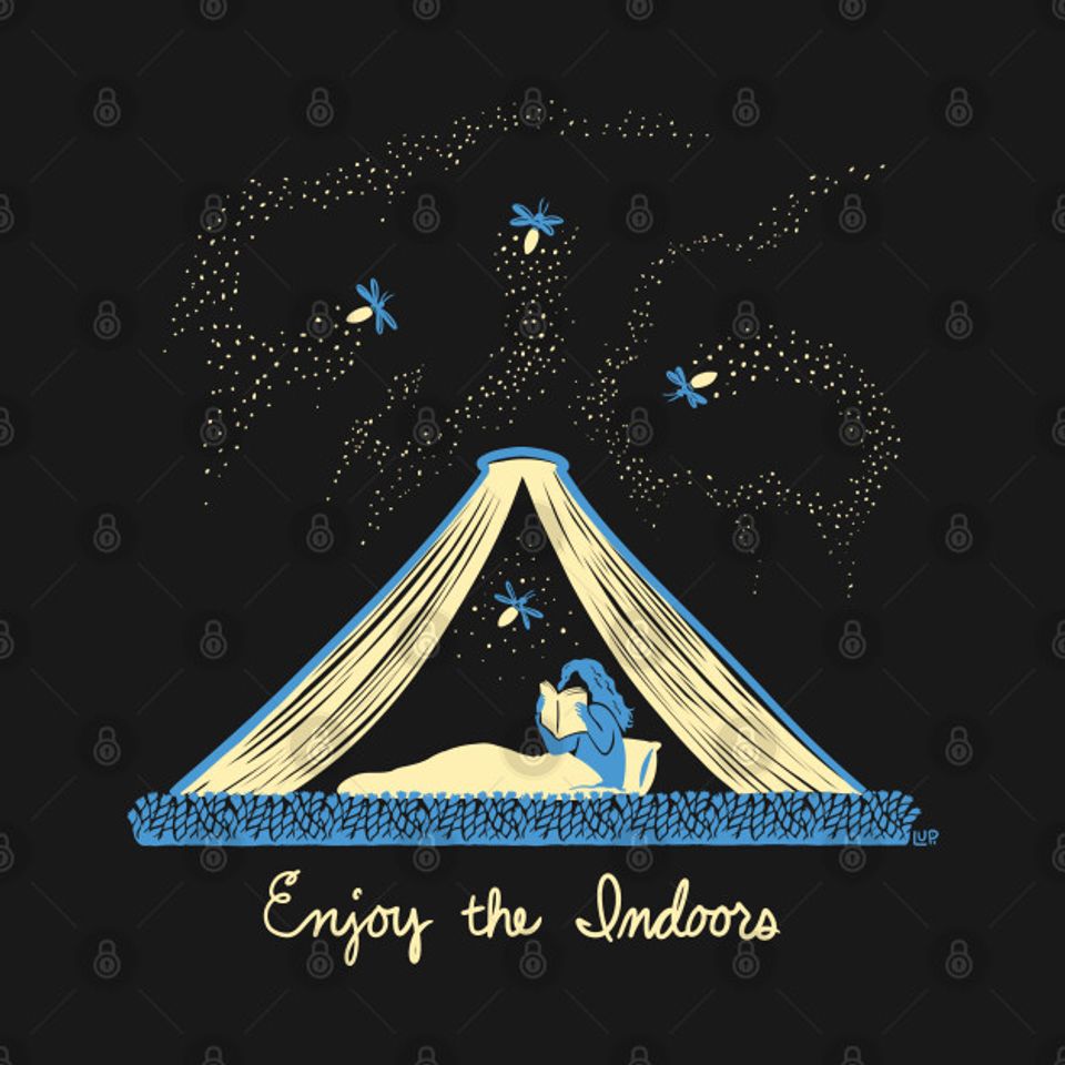 Enjoy the Indoors - Book Lovers - T-Shirt