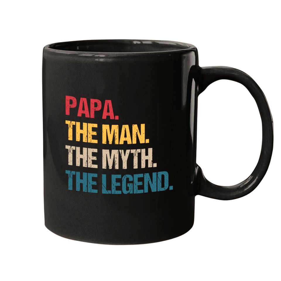 Papa Man Myth Legend Father Gift Mugs
