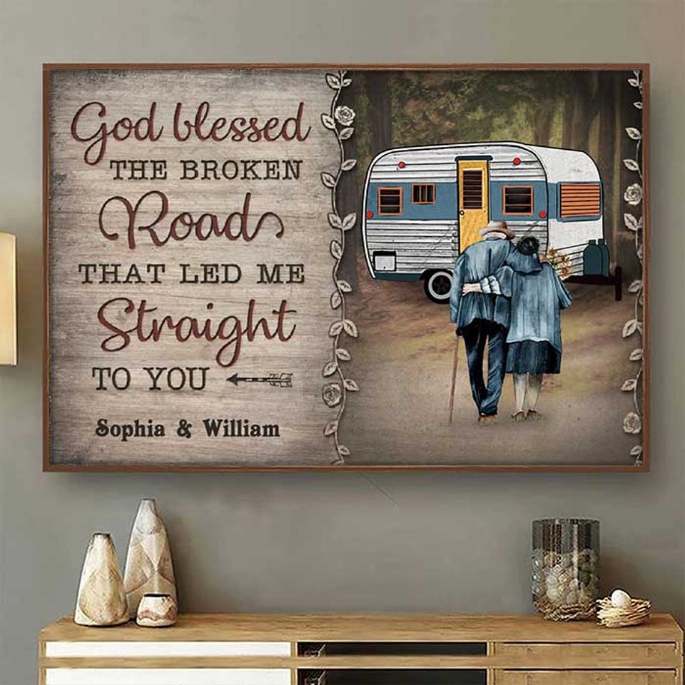 The Road That Led Me Straight To You - Personalized Horizontal Poster