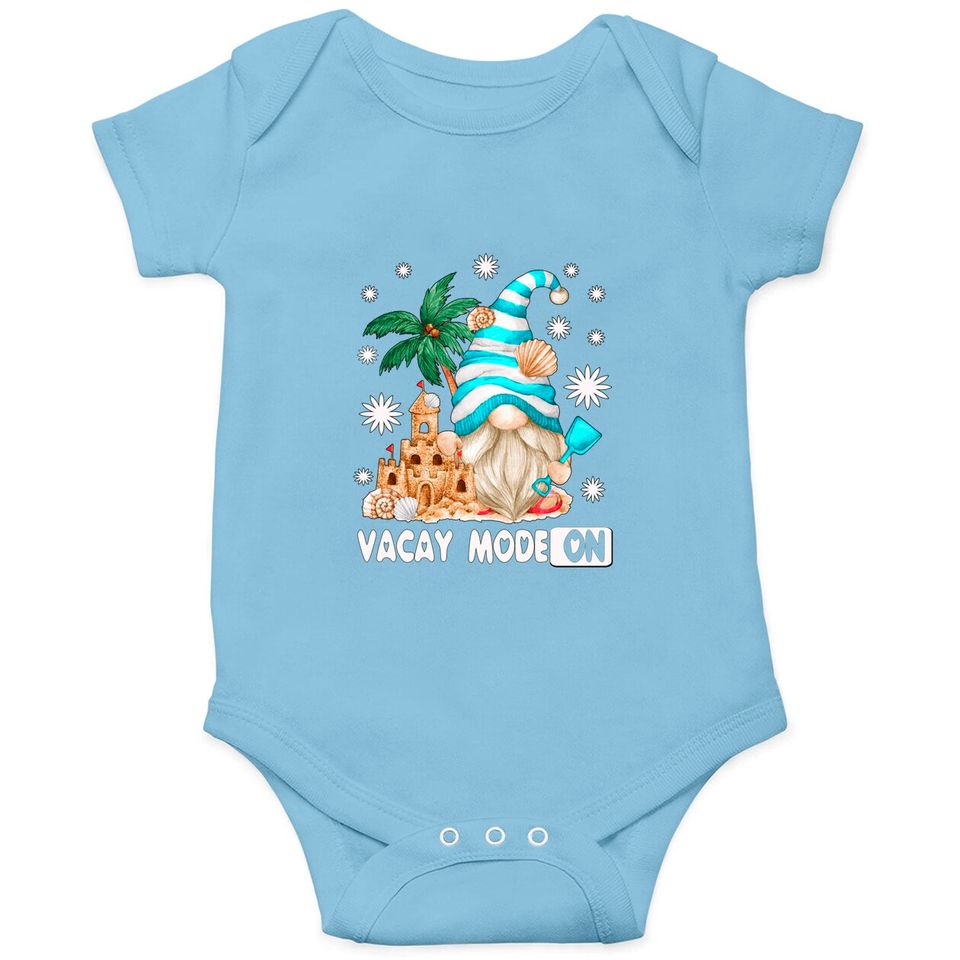 Vacay Mode For Beach Lover And Girls Trip Funny Summer Gnome Onesies