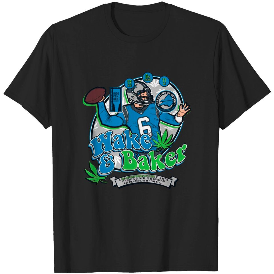 Baker Mayfield (Panthers) Fake Craft Beer Label T-Shirt