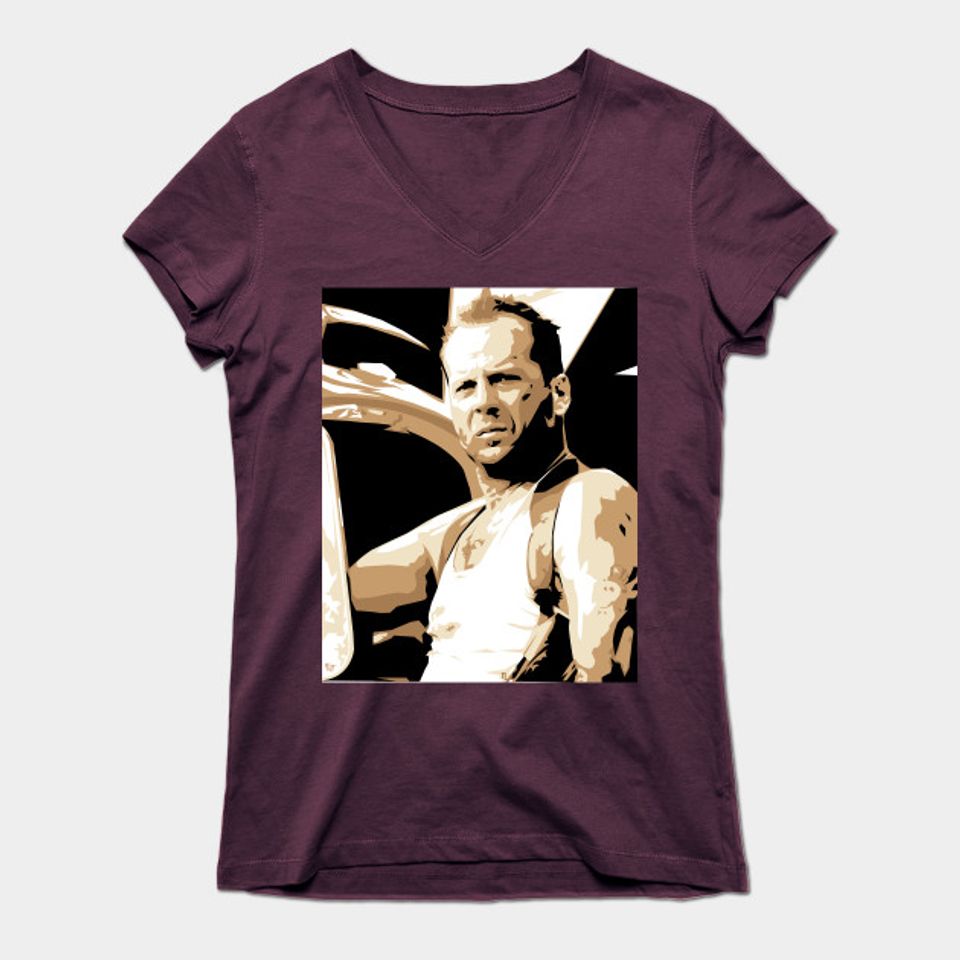 Bruce Willis Vector Art T-Shirt