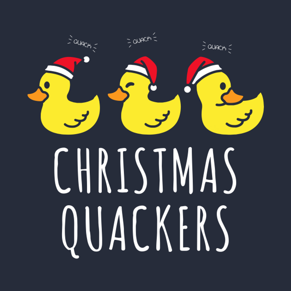 Christmas Quackers - Rubber Duck - T-Shirt