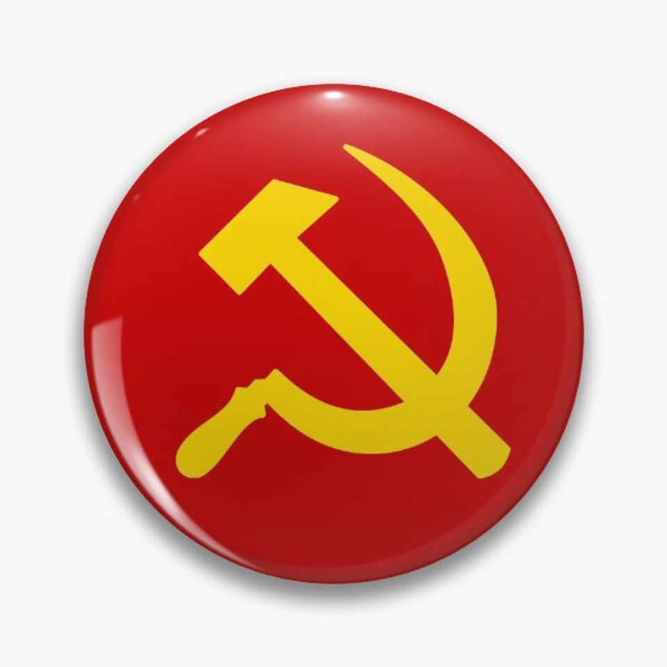 Hammer and Sickle Pin Button