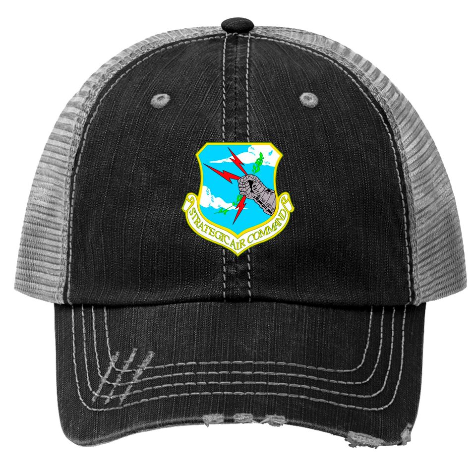 Strategic Air Command Original Crest - Strategic Air Command Crest - Print Trucker Hats