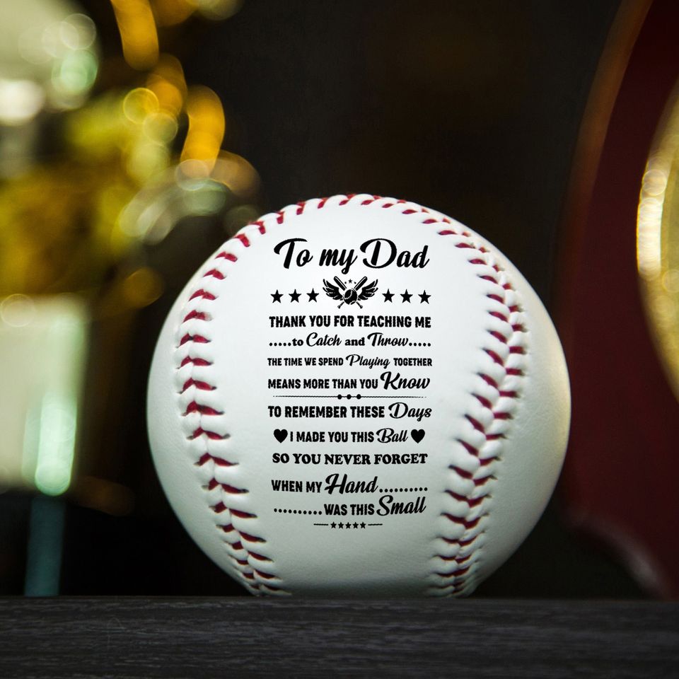 Father's Day Gift From Son Daughter To My Dad Baseball Ball