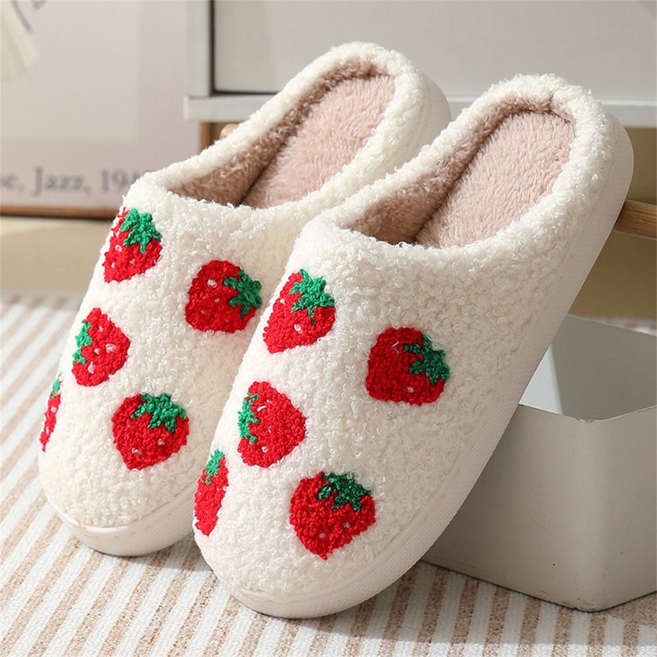 Strawberry Slippers, Cute Slippers
