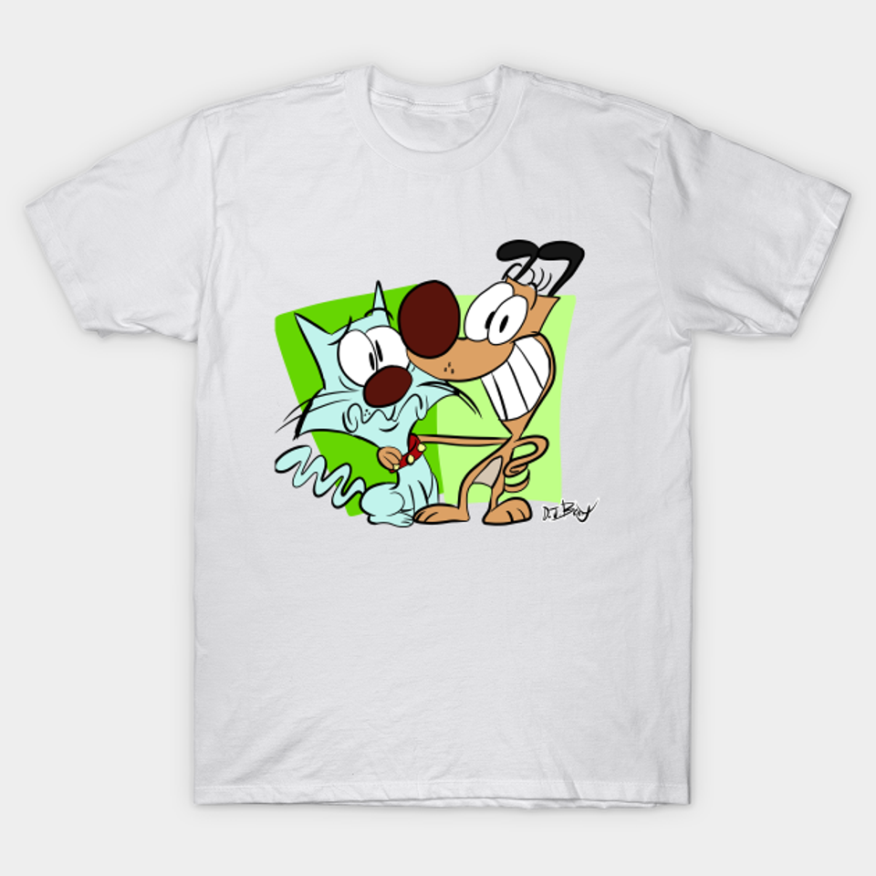 Maxwell Manx and Marty Mutt - Cat And Dog - T-Shirt