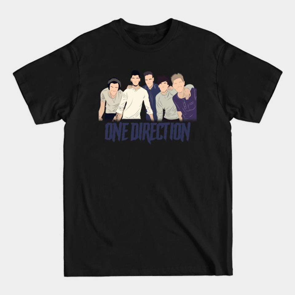 one direction friendship - Flat Design Style - T-Shirt